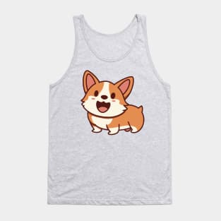 cute corgi kawaii puppy Tank Top